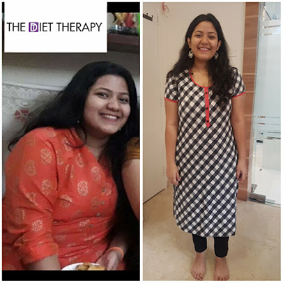 Before and After weight loss journey through The Diet Therapy program